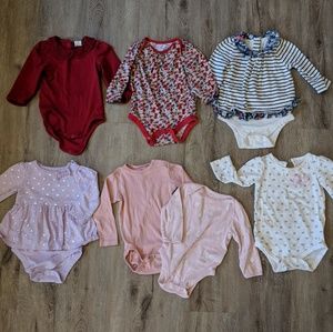 6-12 months long sleeve onesies